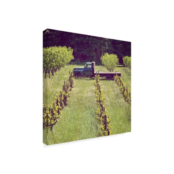 Lance Kuehne 'Green Truck' Canvas Art,14x14